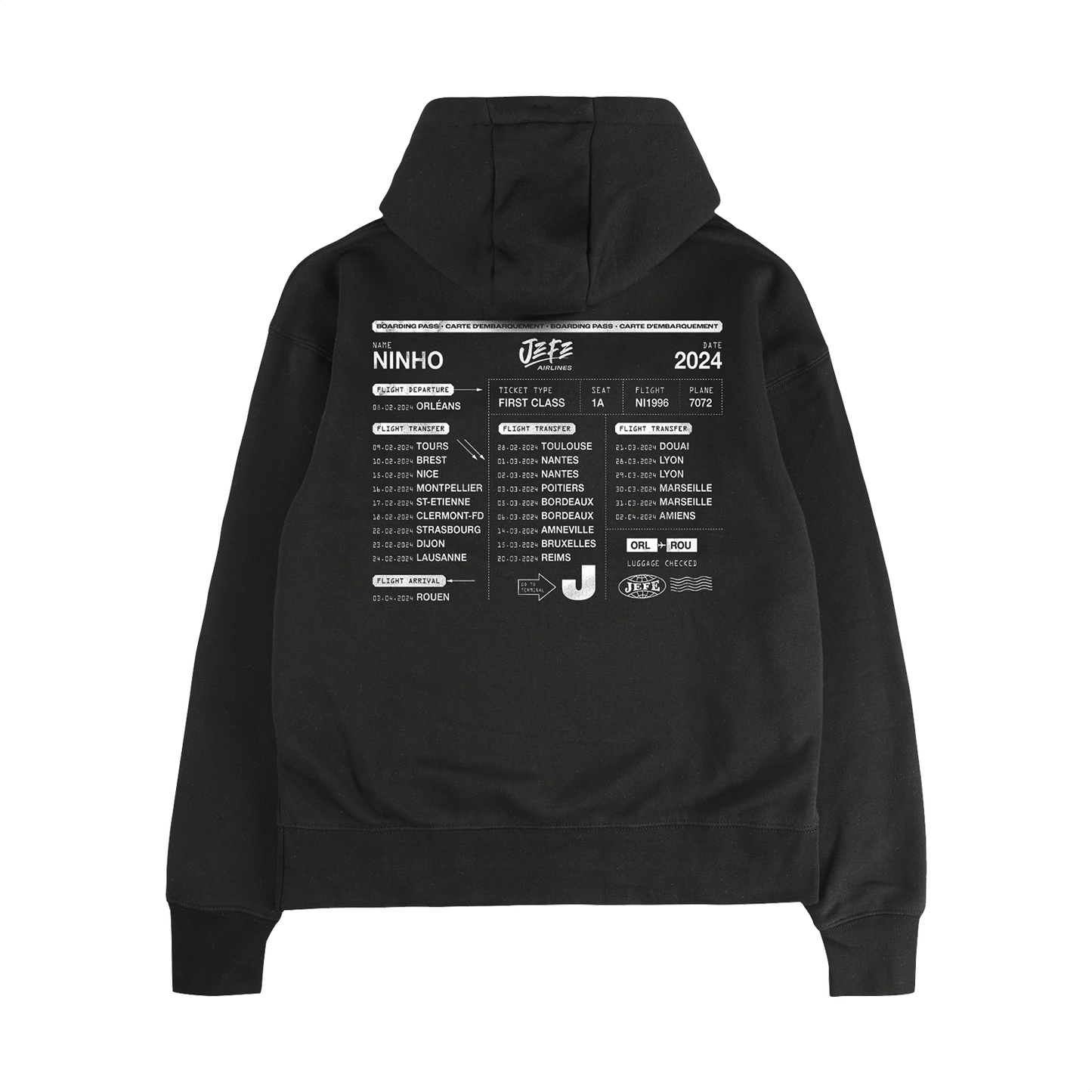 HOODIE BOARDING PASS
