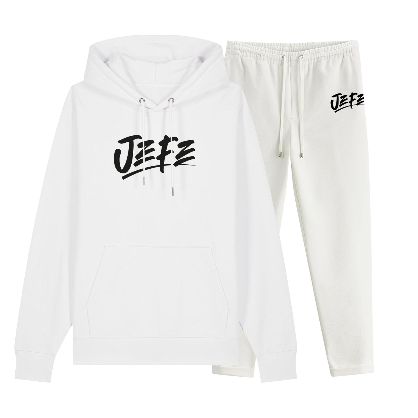 HOODIE + JOGGING JEFE BLANC