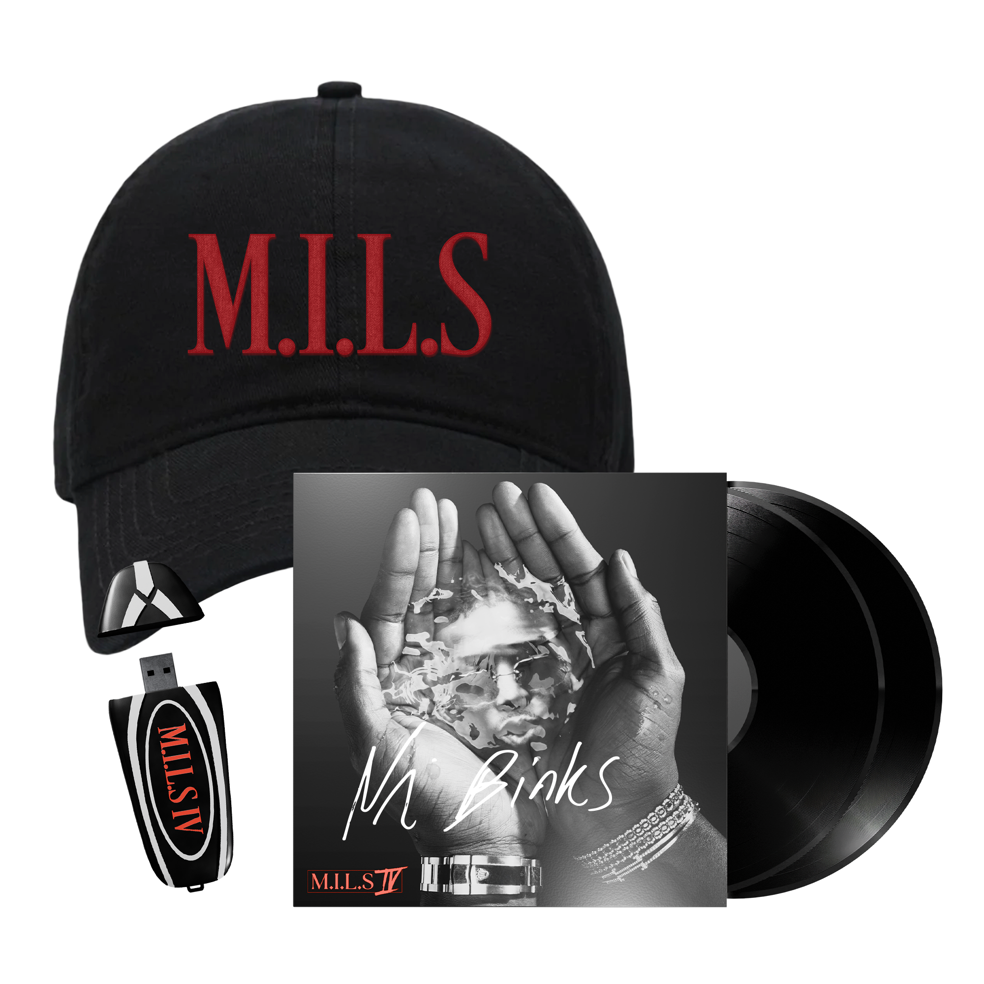 Pack double vinyle + USB + Casquette