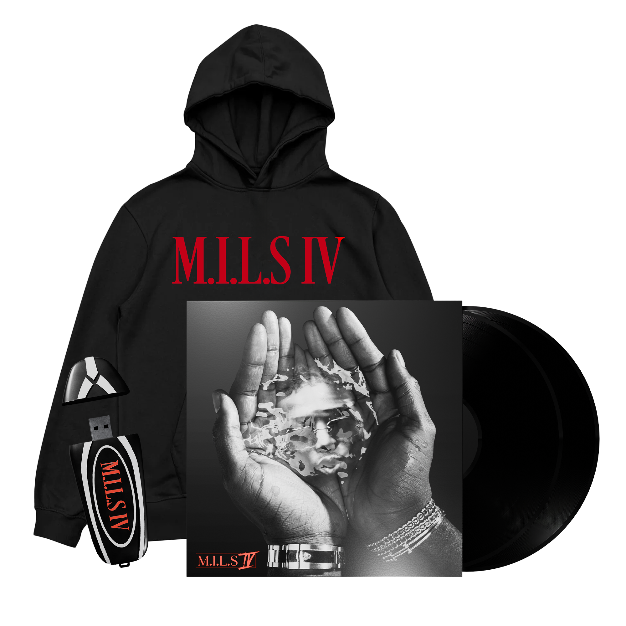 Pack double vinyle + USB + Hoodie